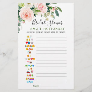 Papier Jeu de Fête des mariées à double face rose Fleurs