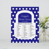 Papier Jeu de Fête des mariées à porte - bleu marine (Debout devant)