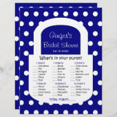 Papier Jeu de Fête des mariées à porte - bleu marine (Devant / Derrière)