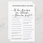 Papier Jeu de Fête des mariées Arrière - plan blanc IMPRI (Devant / Derrière)