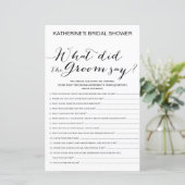 Papier Jeu de Fête des mariées Arrière - plan blanc IMPRI (Debout devant)