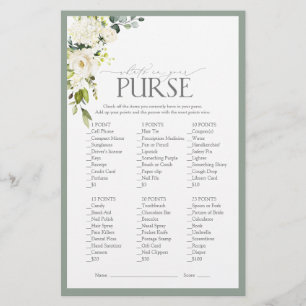 Papier Jeu de Fête des mariées blanc gris vert