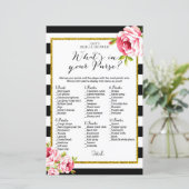 Papier Jeu de Fête des mariées - Ce qui est dans votre sa (Debout devant)