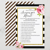 Papier Jeu de Fête des mariées - Chasse au trésor (Devant / Derrière)