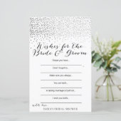 Papier Jeu de Fête des mariées Confetti Argent IMPRIMÉ (Debout devant)