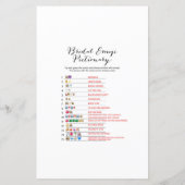 Papier Jeu de Fête des mariées Confetti Argent IMPRIMÉ (Dos)