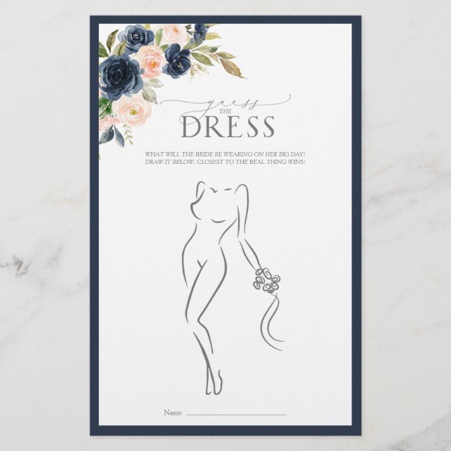 Papier Jeu de Fête des mariées couleur bleu bleu bleu ble (Devant)