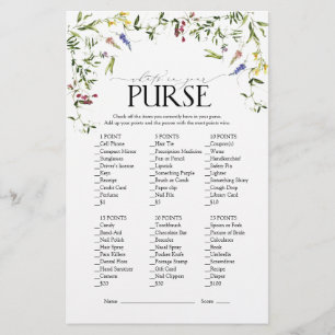 Papier Jeu de Fête des mariées d'aquarelle Fleur sauvage