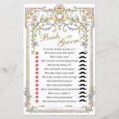 Papier Jeu de Fête des mariées de Bohême (Devant)