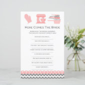 Papier Jeu de Fête des mariées de cuisine IMPRIMÉ (Debout devant)