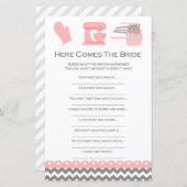 Papier Jeu de Fête des mariées de cuisine IMPRIMÉ (Devant / Derrière)