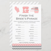 Papier Jeu de Fête des mariées de cuisine IMPRIMÉ (Devant / Derrière)