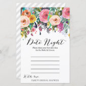 Papier Jeu de Fête des mariées de jardin IMPRIMÉ (Devant / Derrière)