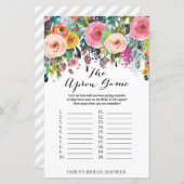 Papier Jeu de Fête des mariées de jardin IMPRIMÉ (Devant / Derrière)