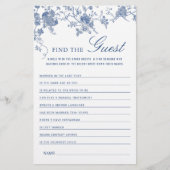 Papier Jeu de Fête des mariées de Jardin Victorian Blue (Devant)