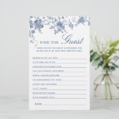 Papier Jeu de Fête des mariées de Jardin Victorian Blue (Debout devant)