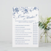 Papier Jeu de Fête des mariées de Jardin Victorian Blue (Debout devant)