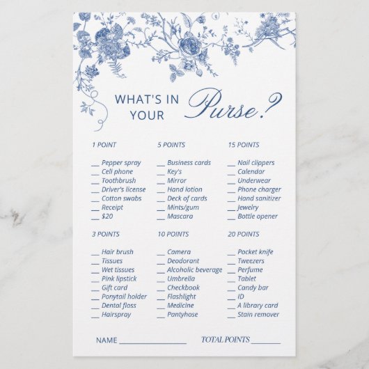 Papier Jeu de Fête des mariées de Jardin Victorian Blue (Devant)