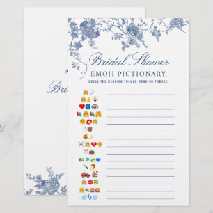 Papier Jeu de Fête des mariées de Jardin Victorian Blue