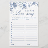 Papier Jeu de Fête des mariées de Jardin Victorian Blue (Devant)