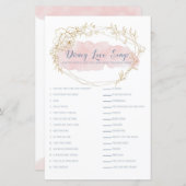 Papier Jeu de Fête des mariées de jumelage de chansons d' (Devant / Derrière)