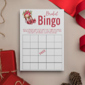 Papier Jeu de Fête des mariées de Noël de Bingo nuptiale
