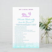 Papier Jeu de Fête des mariées de sirène imprimé, Wedding (Debout devant)