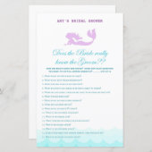 Papier Jeu de Fête des mariées de sirène imprimé, Wedding (Devant / Derrière)