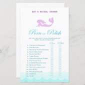 Papier Jeu de Fête des mariées de sirène imprimé, Wedding (Devant / Derrière)