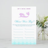 Papier Jeu de Fête des mariées de sirène imprimé, Wedding (Debout devant)