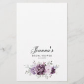 Papier Jeu de Fête des mariées des nuances de pourpre Dus (Dos)