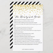 Papier Jeu de Fête des mariées d'or - Jeu nouveau (Devant / Derrière)