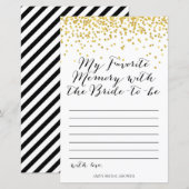 Papier Jeu de Fête des mariées d'or - Mémoire préférée (Devant / Derrière)