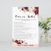 Papier Jeu de Fête des mariées du jardin de Bourgogne IMP (Debout devant)