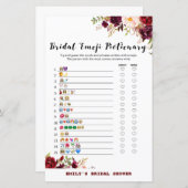 Papier Jeu de Fête des mariées du jardin de Bourgogne IMP (Devant / Derrière)