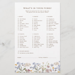 Papier Jeu de Fête des mariées du jardin du Fleur sauvage