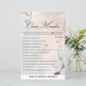 Papier Jeu de Fête des mariées en marbre IMPRIMÉ (Debout devant)