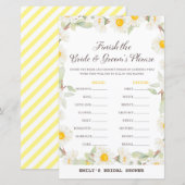 Papier Jeu de Fête des mariées Fleur Faisy Spring IMPRIMÉ (Devant / Derrière)