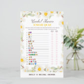 Papier Jeu de Fête des mariées Fleur Faisy Spring IMPRIMÉ (Debout devant)