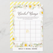 Papier Jeu de Fête des mariées Fleur Faisy Spring IMPRIMÉ (Devant / Derrière)