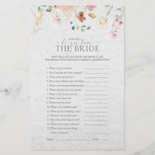 Papier Jeu de Fête des mariées Fleurs de Jardin Rose Vier