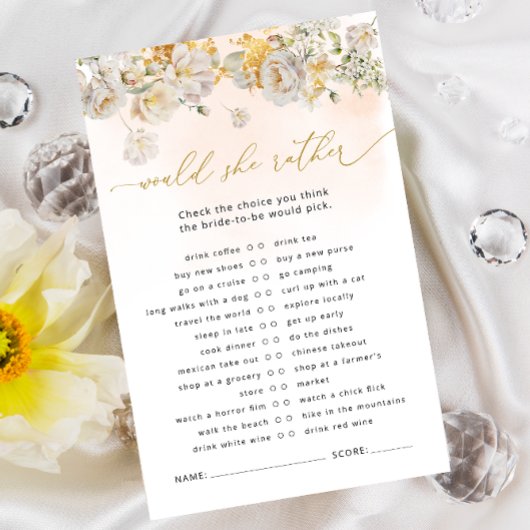 Papier Jeu de Fête des mariées florale