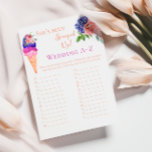 Papier Jeu de Fête des mariées florale à la crème glacée<br><div class="desc">Cette Ice Cream unique thème aquarelle Je peins par moi-même dans les couleurs modernes Azur Blue, Vanilla Cream, Peach, Bourgogne, Viva Magenta et Blush Pink parfait pour votre plaisir et scénique avec des amis "Elle a été scoopé up" Fête des mariées. D'autres articles correspondants pour votre fête disponibles dans ma...</div>