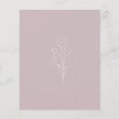 Papier Jeu de Fête des mariées Florale Boho moderne (Dos)