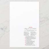 Papier Jeu de Fête des mariées Florale de Bourgogne, Wedd (Dos)