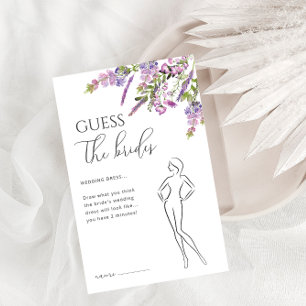 Papier Jeu de Fête des mariées florale de Lavande d'aquar