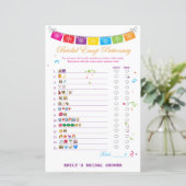 Papier Jeu de Fête des mariées mexicaine Fiesta IMPRIMÉ (Debout devant)