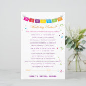 Papier Jeu de Fête des mariées mexicaine Fiesta IMPRIMÉ (Debout devant)