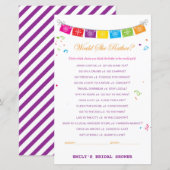 Papier Jeu de Fête des mariées mexicaine Fiesta IMPRIMÉ (Devant / Derrière)