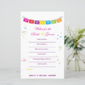 Papier Jeu de Fête des mariées mexicaine Fiesta IMPRIMÉ (Debout devant)